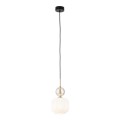 Lampa wisząca SOPHIA gwint E14 moc 10W styl glamour szklany klosz | czarny 11589 TK lighting