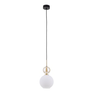 Pojedyncza lampa wisząca ze szklanym, kulistym kloszem 11589 11590 TK Lighting