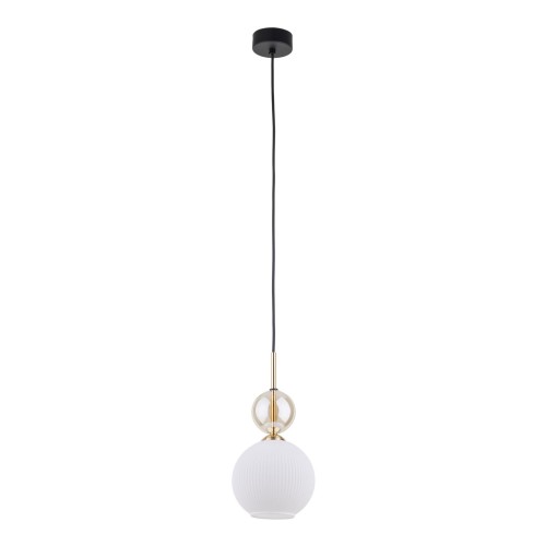 Pojedyncza lampa wisząca ze szklanym, kulistym kloszem 11589 11590 TK Lighting