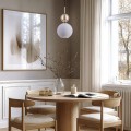 Pojedyncza lampa wisząca ze szklanym, kulistym kloszem 11589 11590 TK Lighting