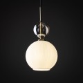 Pojedyncza lampa wisząca ze szklanym, kulistym kloszem 11589 11590 TK Lighting