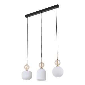 Lampa wisząca na listwie ze szklanymi, ryflowanymi kloszami 11591 TK Lighting