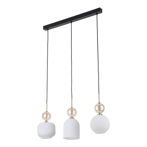 Lampa wisząca na listwie ze szklanymi, ryflowanymi kloszami 11591 TK Lighting