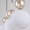 Lampa wisząca na listwie ze szklanymi, ryflowanymi kloszami 11591 TK Lighting