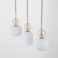 Lampa wisząca na listwie ze szklanymi, ryflowanymi kloszami 11591 TK Lighting