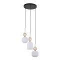 Lampa wisząca na okrągłej rozecie ze szklanymi białymi kloszami 11592 TK Lighting