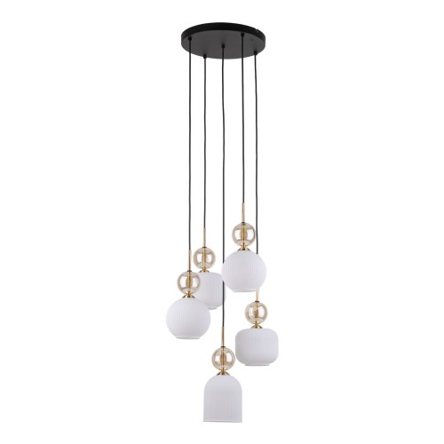 Elegancka lampa z 5 wiszącymi kloszami 5XE14 11593 TK Lighting
