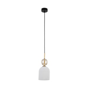 Pojedynczy szklany zwis nad stół, gwint 1XE14 11020 TK Lighting