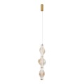 Nowoczesna lampa wisząca LED 22W, bursztynowy klosz 18214 TK Lighting