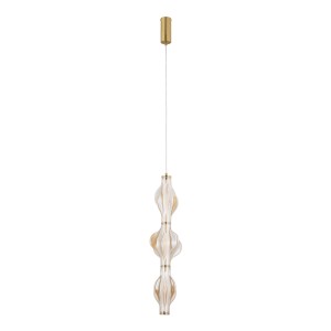 Nowoczesna lampa wisząca LED 22W, bursztynowy klosz 18214 TK Lighting