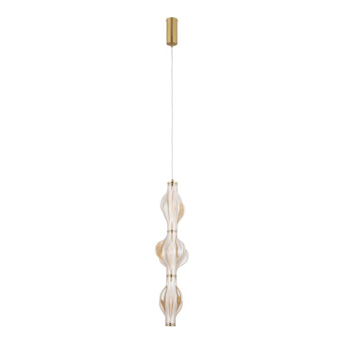 Nowoczesna lampa wisząca LED 22W, bursztynowy klosz 18214 TK Lighting