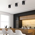 Oprawa natynkowa spot czarny okrągła tuba ORION BLACK 3239 TK Lighting