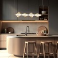 Lampa wisząca ze szklanym, poziomym kloszem nad stół LED 30W 18216 TK Lighting