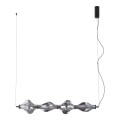Lampa wisząca ze szklanym, grafitowym kloszem nad stół LED 30W 18217 TK Lighting