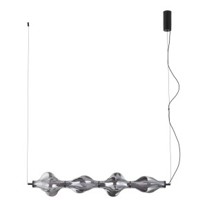 Lampa wisząca ze szklanym, grafitowym kloszem nad stół LED 30W 18217 TK Lighting