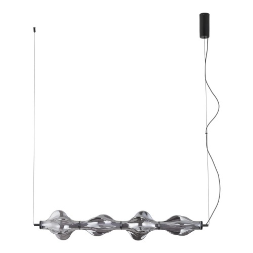 Lampa wisząca ze szklanym, grafitowym kloszem nad stół LED 30W 18217 TK Lighting