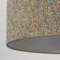 Lampa wisząca VELLUM gwint E27 moc 15W styl glamour klosz tkanina | czarny 10752 TK lighting