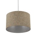 Lampa wisząca VELLUM gwint E27 moc 15W styl glamour klosz tkanina | czarny 10752 TK lighting