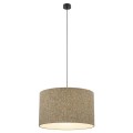 Lampa wisząca VELLUM gwint E27 moc 15W styl glamour klosz tkanina | czarny 10752 TK lighting