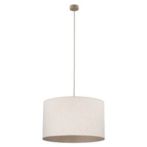 Lampa wisząca VELLUM gwint E27 moc 15W styl glamour klosz tkanina | sabia 10753 TK lighting