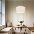 Lampa wisząca VELLUM gwint E27 moc 15W styl glamour klosz tkanina | sabia 10753 TK lighting