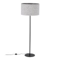 Lampa podłogowa VELLUM gwint E27 moc 15W styl glamour klosz tkanina | czarny 16166 TK lighting