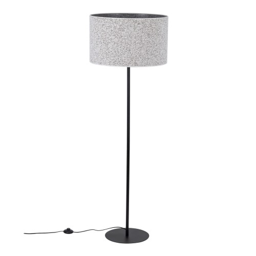 Lampa podłogowa VELLUM gwint E27 moc 15W styl glamour klosz tkanina | czarny 16166 TK lighting