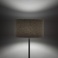 Lampa podłogowa VELLUM gwint E27 moc 15W styl glamour klosz tkanina | czarny 16166 TK lighting