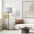 Lampa podłogowa VELLUM gwint E27 moc 15W styl glamour klosz tkanina | czarny 16166 TK lighting