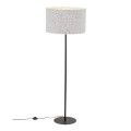 Lampa podłogowa VELLUM gwint E27 moc 15W styl glamour klosz tkanina | czarny 16166 TK lighting