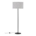 Lampa podłogowa VELLUM gwint E27 moc 15W styl glamour klosz tkanina | czarny 16166 TK lighting