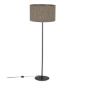 Lampa podłogowa VELLUM gwint E27 moc 15W styl glamour klosz tkanina | czarny 16167 TK lighting