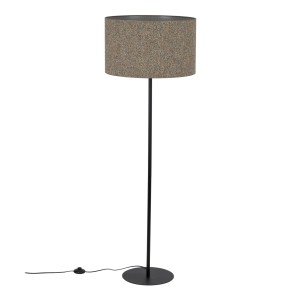 Lampa podłogowa VELLUM gwint E27 moc 15W styl glamour klosz tkanina | czarny 16167 TK lighting