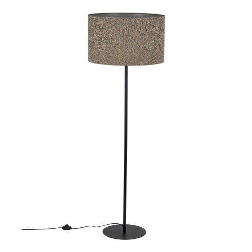 Lampa podłogowa VELLUM gwint E27 moc 15W styl glamour klosz tkanina | czarny 16167 TK lighting