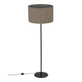 Lampa podłogowa VELLUM gwint E27 moc 15W styl glamour klosz tkanina | czarny 16167 TK lighting