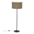Lampa podłogowa VELLUM gwint E27 moc 15W styl glamour klosz tkanina | czarny 16167 TK lighting
