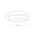 Lampa sufitowa do sypialni, klosz z rafii 60cm 11599 TK Lighting