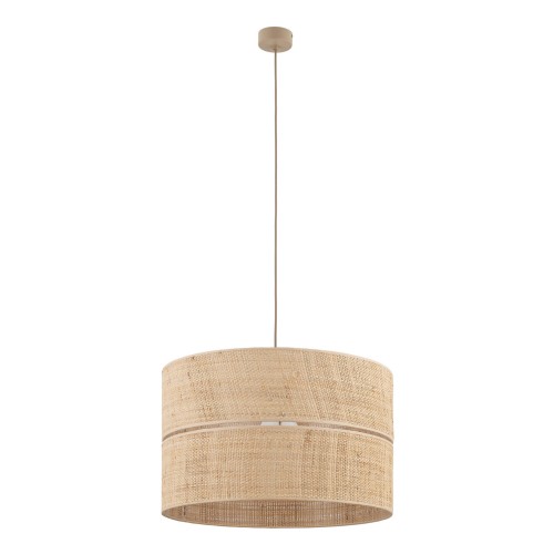 Lampa wisząca w stylu boho, ze słomkowym kloszem z rafii 11602 TK Lighting