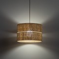 Lampa wisząca w stylu boho, ze słomkowym kloszem z rafii 11602 TK Lighting
