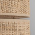 Lampa wisząca w stylu boho, ze słomkowym kloszem z rafii 11602 TK Lighting