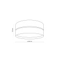 Nowoczesna lampa sufitowa HILTO idealna do eleganckiej sypialni 4180 TK