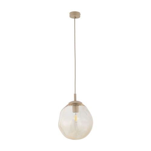 Nowoczesna lampa wisząca dojadalni, szklany klosz, 1xE27 11327 TK Lighting