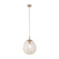 Nowoczesna lampa wisząca dojadalni, szklany klosz, 1xE27 11327 TK Lighting