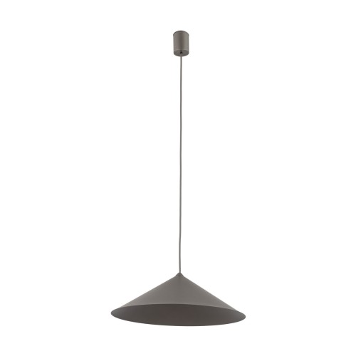 Brązowa lampa wisząca nad stół, 40cm klosz stożek 1XGX53 11271 TK Lighting