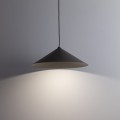 Brązowa lampa wisząca nad stół, 40cm klosz stożek 1XGX53 11271 TK Lighting