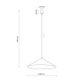 Duża, brązowa lampa wisząca do jadalni, klosz stożek 1xGX53 11272 TK Lighting