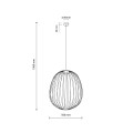 SPHERA L BLACK LAMPA WISZĄCA 1XGX53 11301 TK Lighting