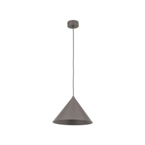 Lampa wisząca ze stożkowym kloszem brązowa 26cm średnicy 11376 TK Lighting
