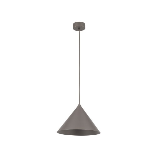 Lampa wisząca ze stożkowym kloszem brązowa 26cm średnicy 11376 TK Lighting