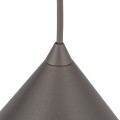 Lampa wisząca ze stożkowym kloszem brązowa 26cm średnicy 11376 TK Lighting